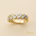 Sortija Oro Amarillo 18K 12 Diamantes Naturales 0,55ct